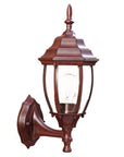 Dark Brown Globe Lantern Wall Light