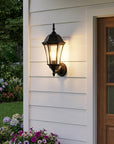 Matte Black Carousel Lantern Wall Light