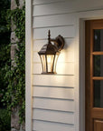 Dark Brown Hanging Carousel Lantern Wall Light