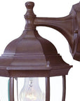 Dark Brown Wide Hanging Lantern Wall Light
