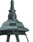 Matte Black Ornamental Glass Globe Wall Light