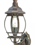 Dark Brown Glass Globe Wall Light