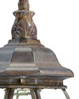 Dark Brown Glass Globe Wall Light