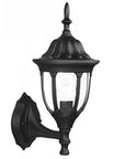 Matte Black Clear Glass Swing Arm Wall Light