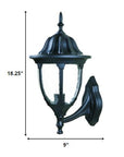 Matte Black Lamp Shape Wall Light