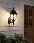 Matte Black Lamp Shape Wall Light