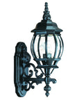 Matte Black Glass Globe Wall Light