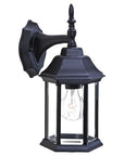 White Clear Glass Swing Arm Wall Light