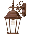 Brown Domed Hanging Lantern Wall Light
