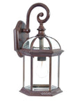 Dark Brown Eastern Lantern Wall Light
