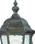 One Light Antique Black Carousel Lantern Wall Light