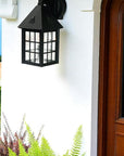 Matte Black House Shaped Wall Light