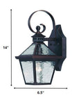 Two Light Antique Bronze Hammered Glass Wall Light
