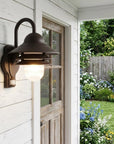 Antiqued Bronze Motion Sensor Outdoor Wall Light