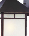 XL Antique Bronze Frosted Glass Lantern Wall Light