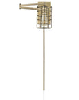 Industrial Gold Metal Wall Sconce