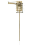 Industrial Gold Metal Wall Sconce