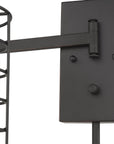 Industrial Gold Metal Wall Sconce