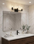 10" Black And Clear Metal Vanity Flush Mounted Sconce