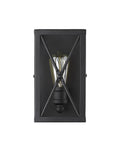 Matte Black Metal Geometric Wall Light