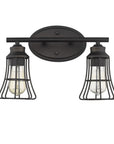 9" Bronze Metal Vanity Flush Mounted Sconce