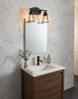 9" Bronze Metal Vanity Flush Mounted Sconce