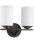 11" Black And White Metal Flush Mounted Sconce