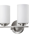 11" Silver And White Metal Flush Mounted Sconce