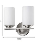 11" Silver And White Metal Flush Mounted Sconce