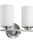 11" Silver And White Metal Flush Mounted Sconce