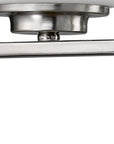 11" Silver And White Metal Flush Mounted Sconce