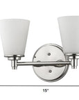 10" Silver And White Metal and Glass Vanity Flush Mounted Sconce