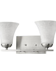 8" Silver And White Metal and Glass Vanity Flush Mounted Sconce