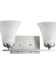 8" Silver And White Metal and Glass Vanity Flush Mounted Sconce