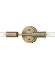 5" Gold Metal Vanity Flush Mounted Sconce