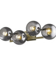 Lunette 4-Light Aged Brass Sconce