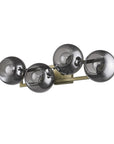 Lunette 4-Light Aged Brass Sconce