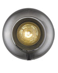 Gold and Smoked Glass Wall Light
