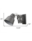 Plexus 1-Light Gray Sconce