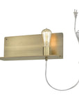 Dull Gold Shelf Wall Light