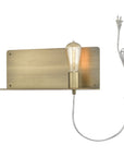 Dull Gold Shelf Wall Light