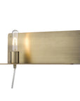 XL Dull Gold Shelf Wall Light