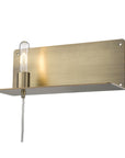 XL Dull Gold Shelf Wall Light