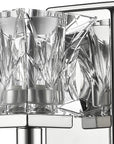 Arabella 1-Light Polished Nickel Sconce With Pressed Crystal Shade