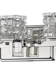 Coralie 5-Light Polished Nickel Sconce With Pressed Crystal Shades