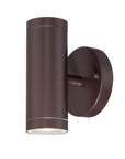 Bronze LED Dimmable Outdoor Hanging Light With Bronze Shades