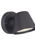 Matte Black LED Short Cone Wall Light