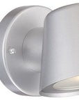 Brushed Silver LED Short Cone Wall Light