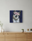 Watercolor Flower Llama Unframed Print Wall Art