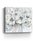 Winter Blues Flower Unframed Print Wall Art